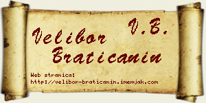 Velibor Bratičanin vizit kartica